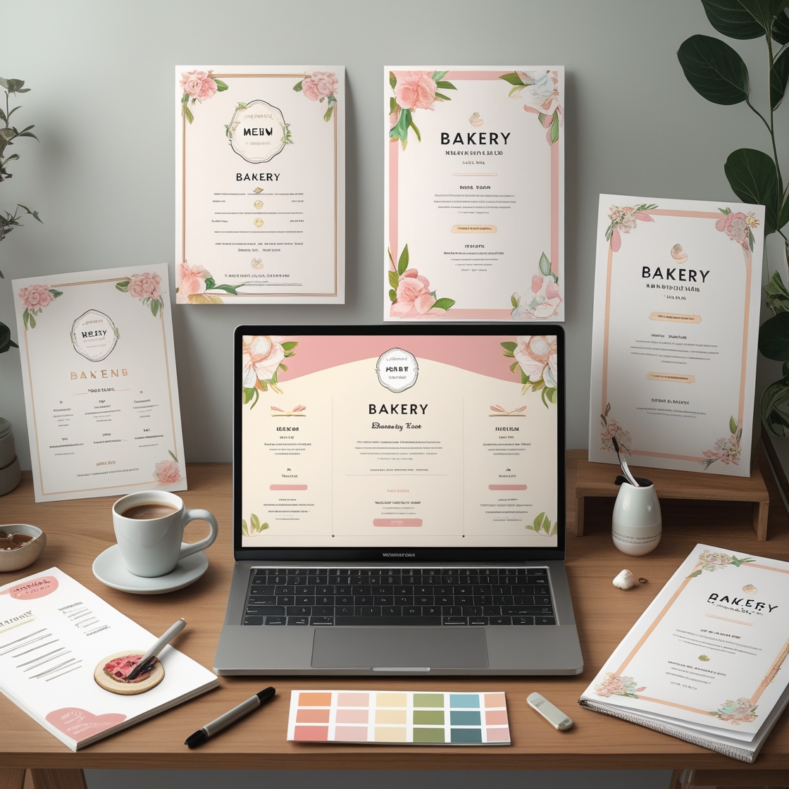 Bakery Logo & Menu Design Kit - Image 2